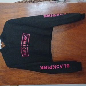 Blackpink crop cat ear hoodie